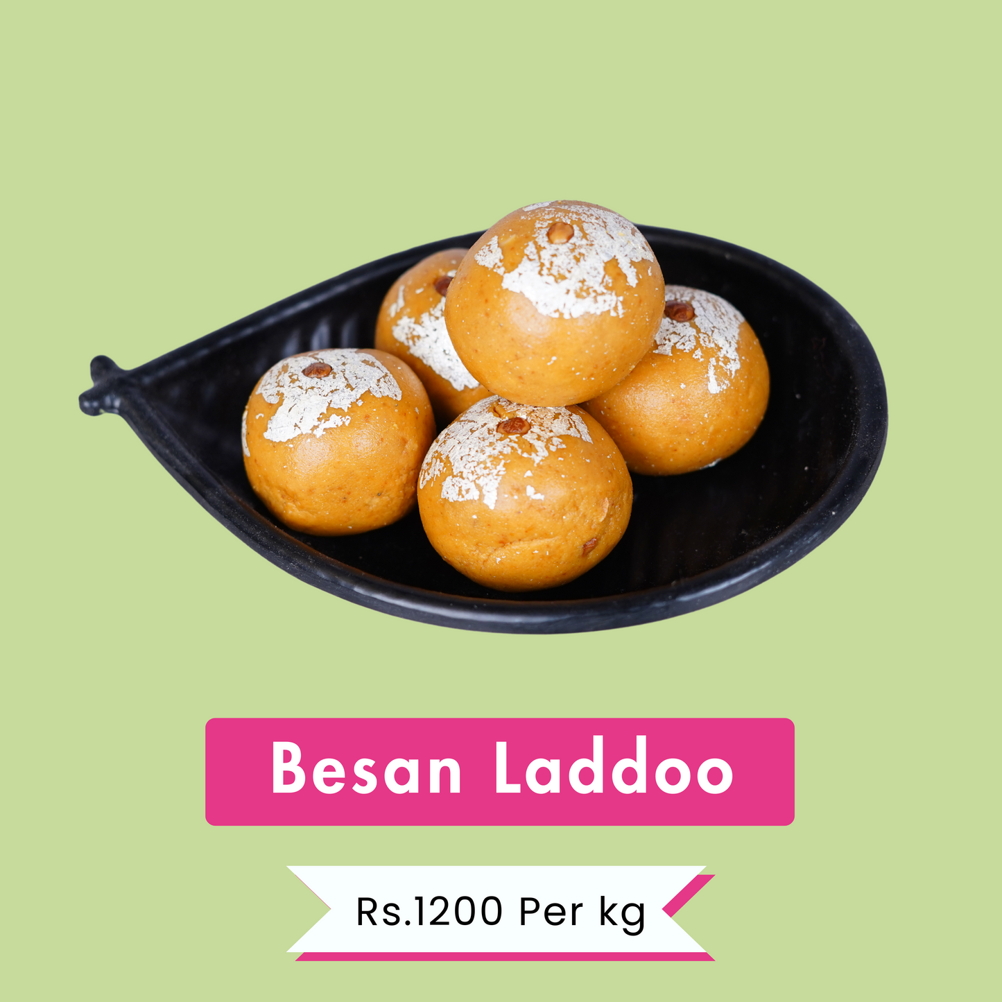 Besan Laddoo | Light & Nutritious Snack | Rs.650 Per 500g | Rs.1200 Per kg.