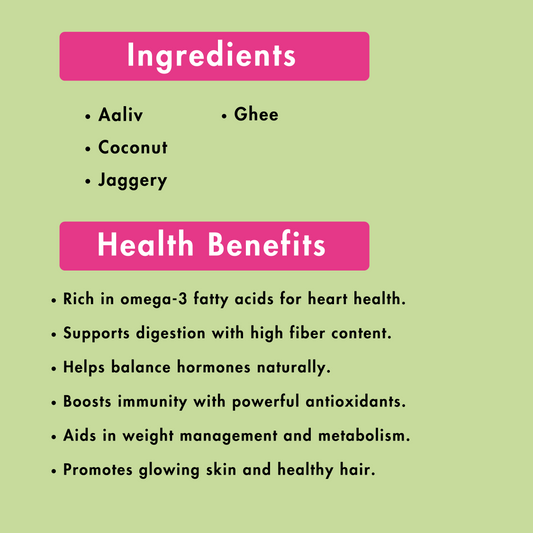 AalivLaddoo | Omega-3 Rich & Heart-Healthy | Rs.450 Per 500g | Rs.800 Per kg.