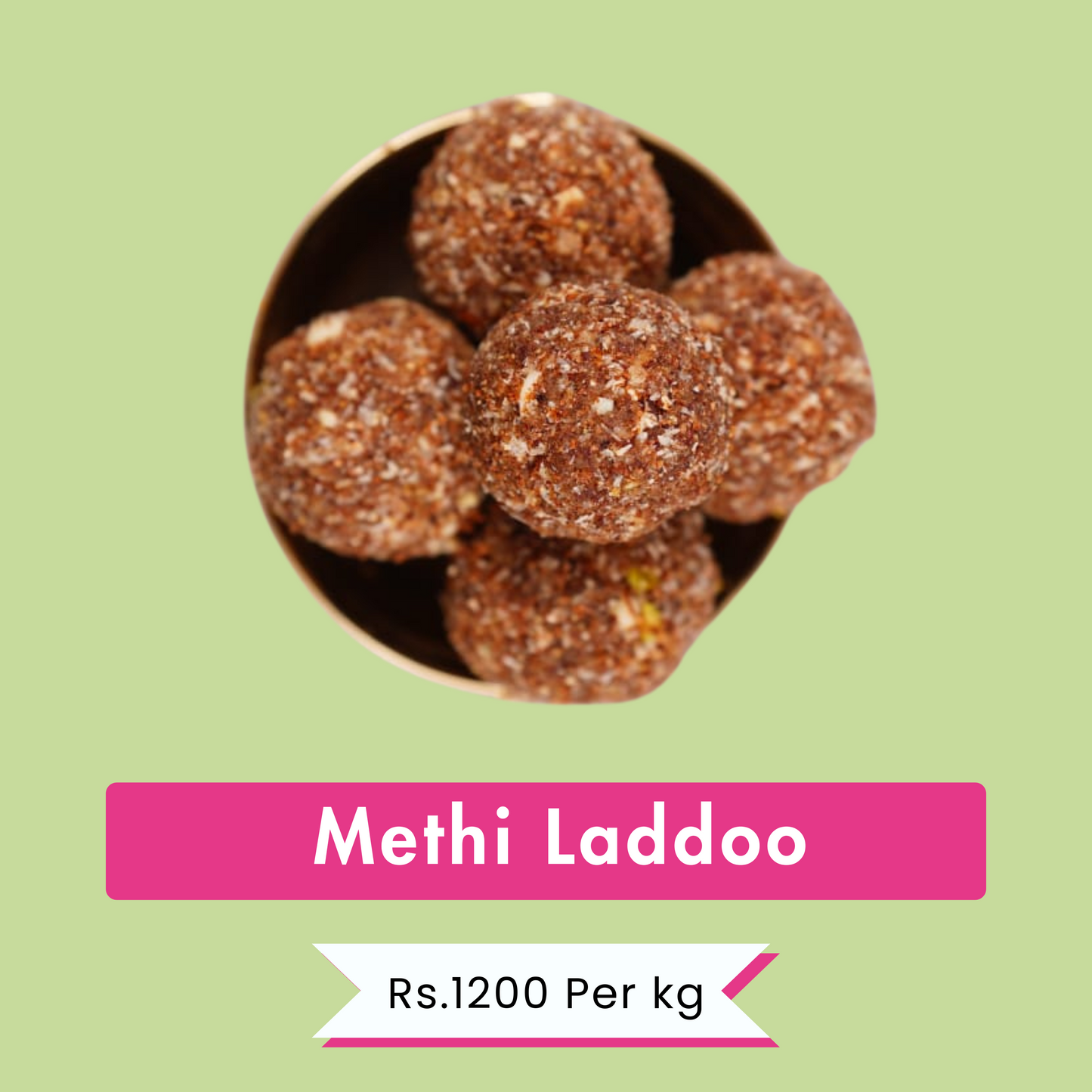 Methi Laddoo | Traditional & Health-Boosting | Rs.650 Per 500g | Rs.1200 Per kg.