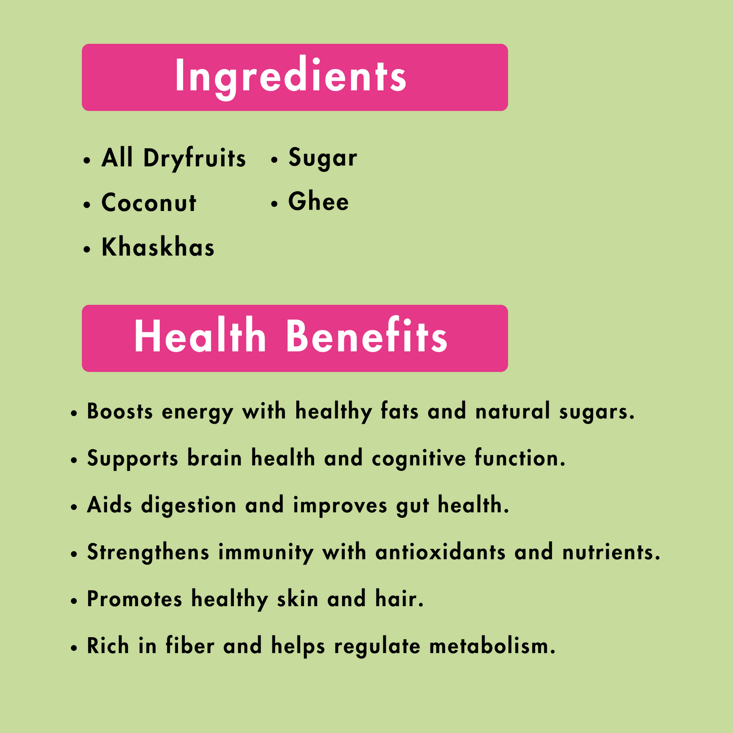 Coconut Dryfruit Laddoo| Power-Packed & Nutritious | Rs.1000 Per 500g | Rs.1800 Per kg.