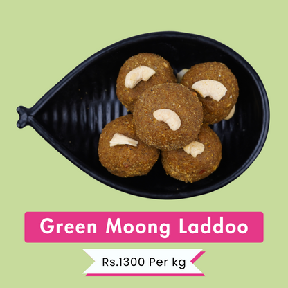 Green Moong Laddoo | Nutritious & High-Fiber Delight | Rs.700 Per 500g | Rs.1300 Per kg.