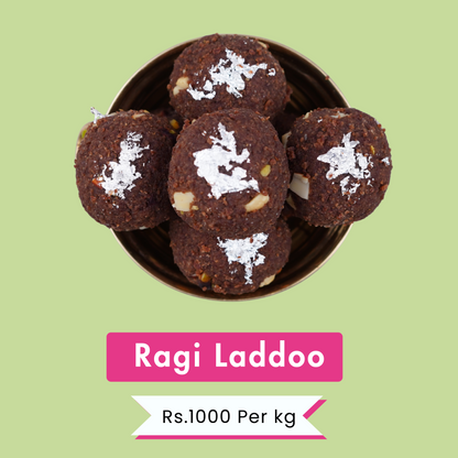 Ragi Laddoo | Calcium-Rich & Nourishing | Rs.550 Per 500g | Rs.1000 Per kg.