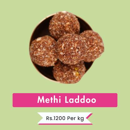Methi Laddoo | Traditional & Health-Boosting | Rs.650 Per 500g | Rs.1200 Per kg.