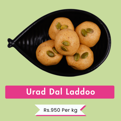 Urad Dal Laddoo | Protein-Rich Delight  | Rs.500 Per 500g | Rs.950 Per kg.